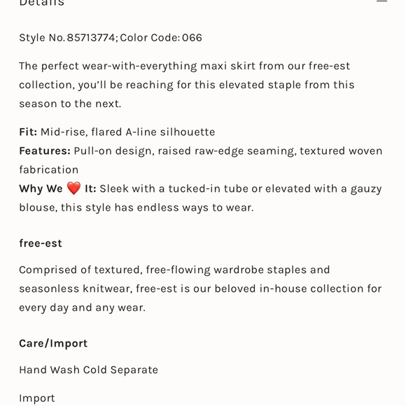 Free People light pink maxi skirt. Perfect condition. Worn once. - Picture 3 of 4